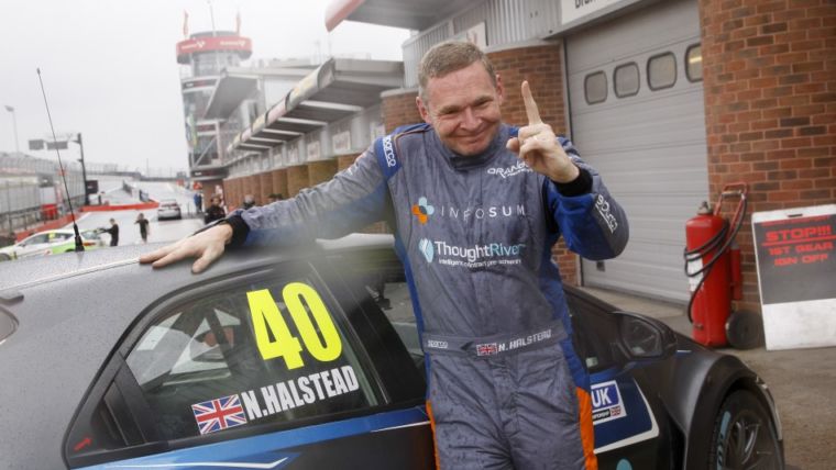 Nick Halstead Masters Conditions for Brands Pole