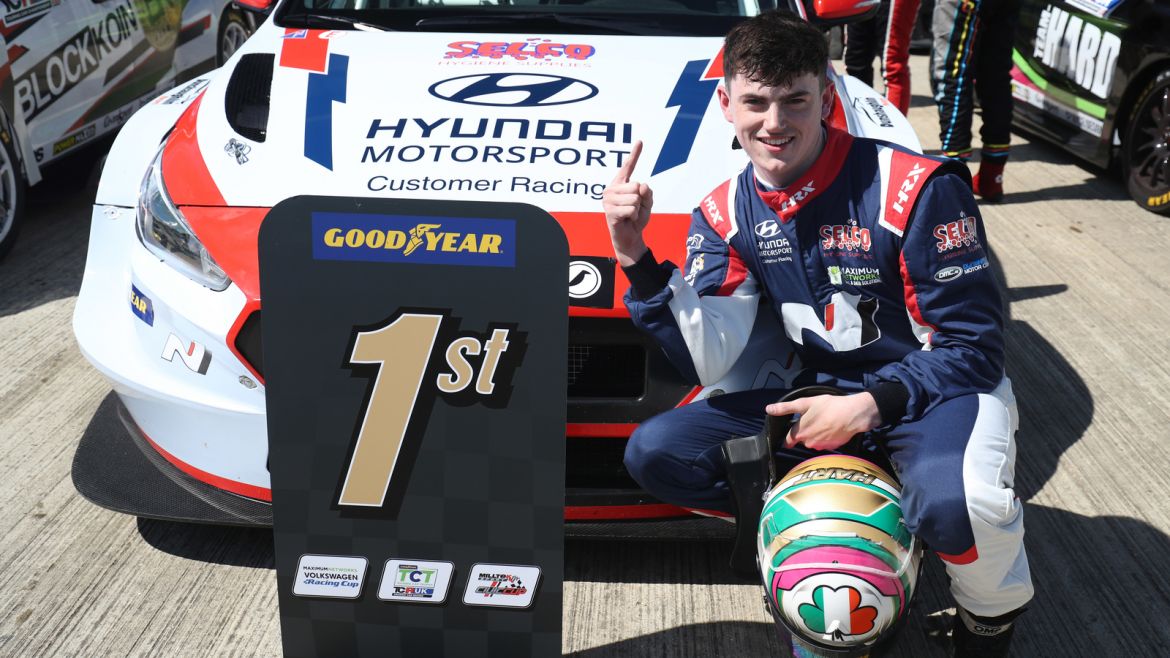 Back for more. Max Hart returns to TCR UK